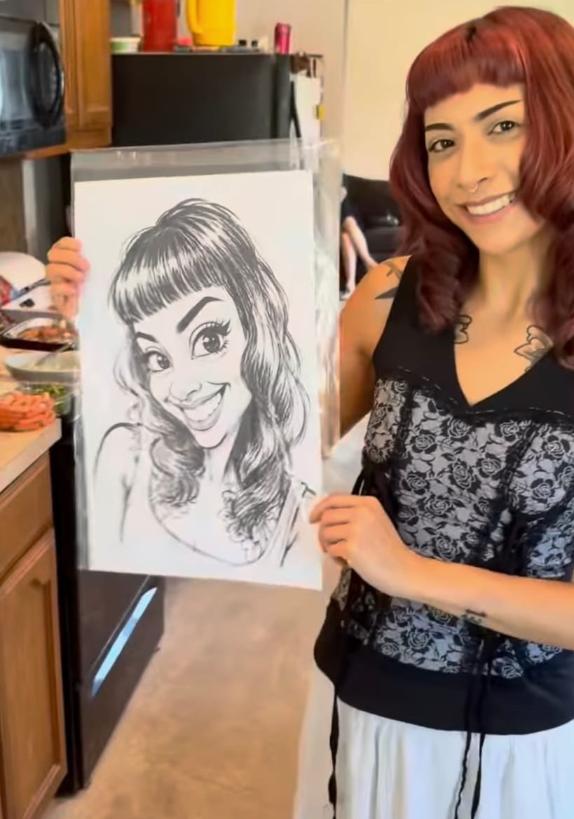 Digital Caricatures by Poppin' Partiez in the Raleigh-Durham Metro