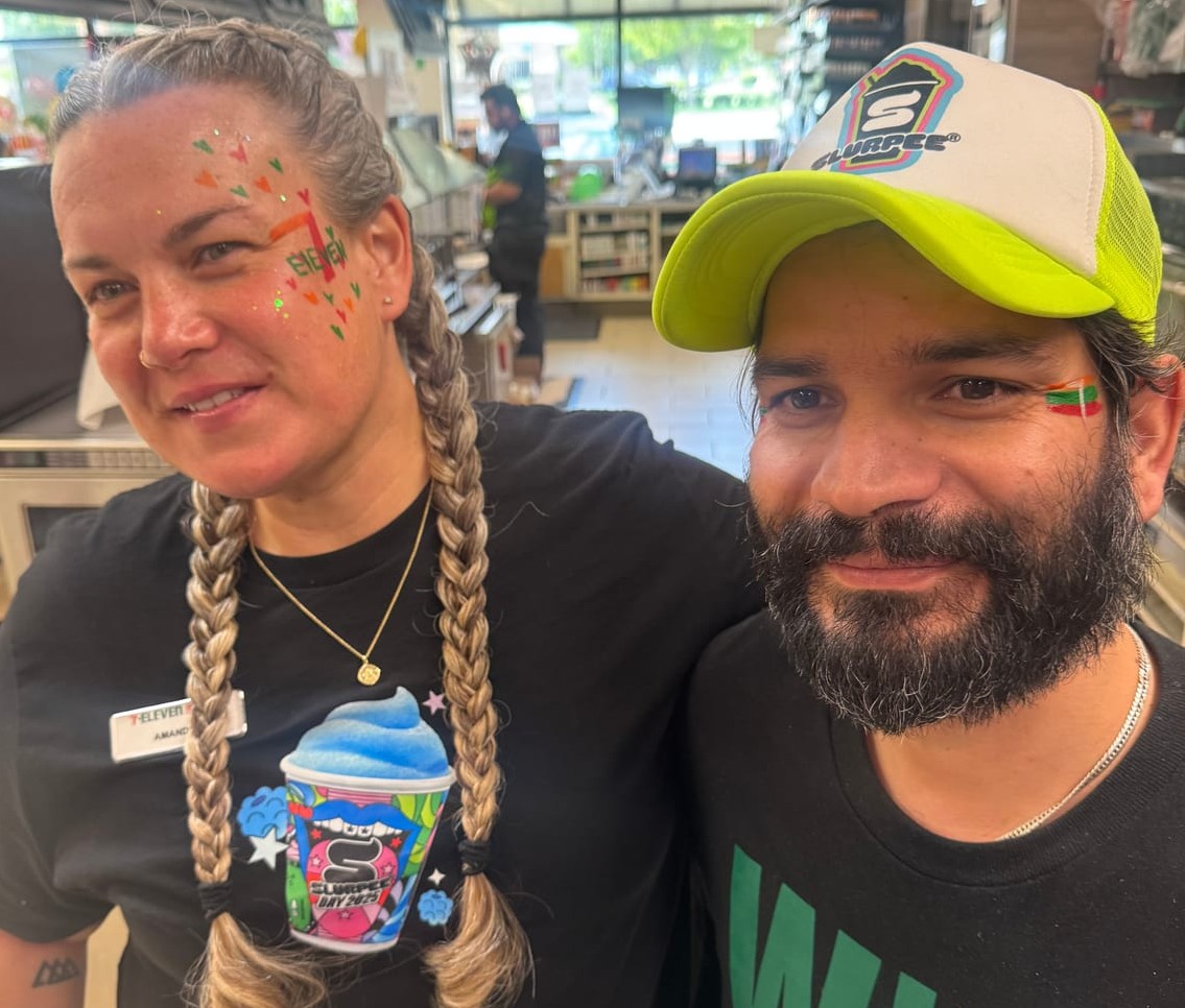 Kids face painting at a Texas corporate event